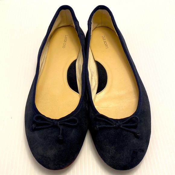 Lands End Suede Flats Slipper Size 8 - Picture 5 of 7